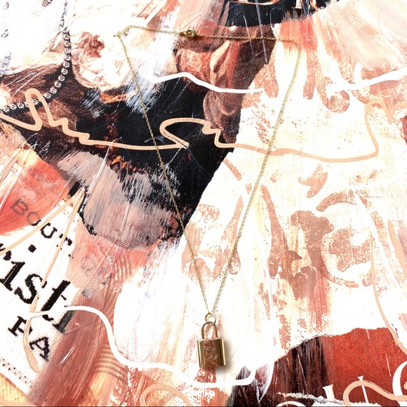 Designer Hardware Necklace - Lock - Picture 2 of 3